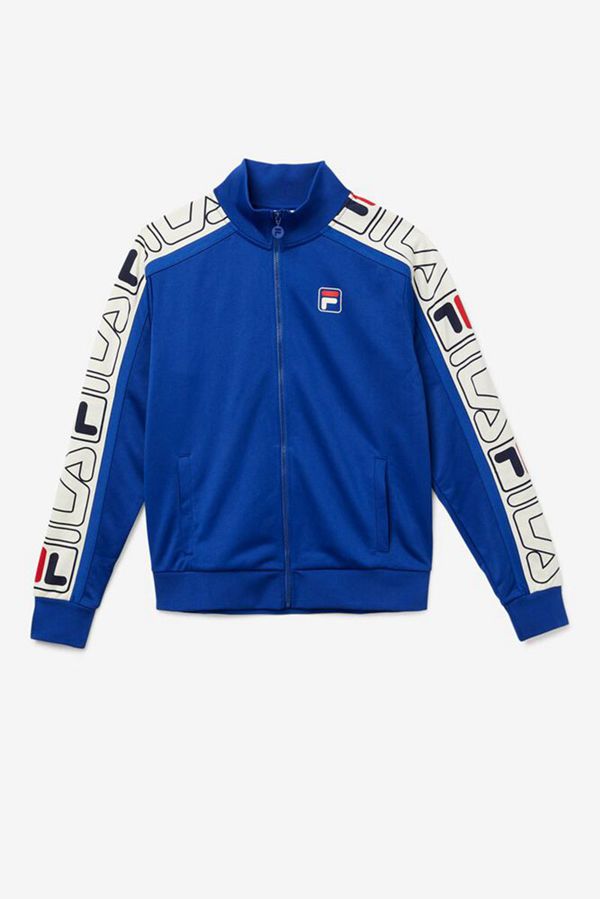 Fila Gatlin Track Men's Jackets - Blue/Red,NZ 895-78412